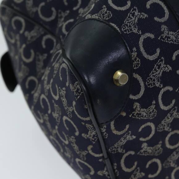 CELINE C Macadam Canvas Hand Bag Navy - Picture 14 of 16